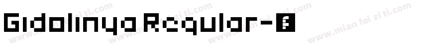 Gidolinya Regular字体转换